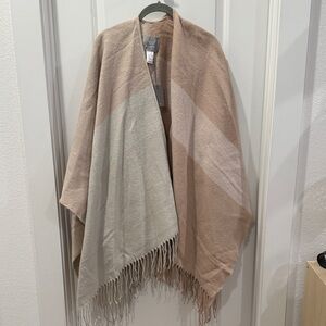 Soia & Kyo Tan and Cream Textured Shawl